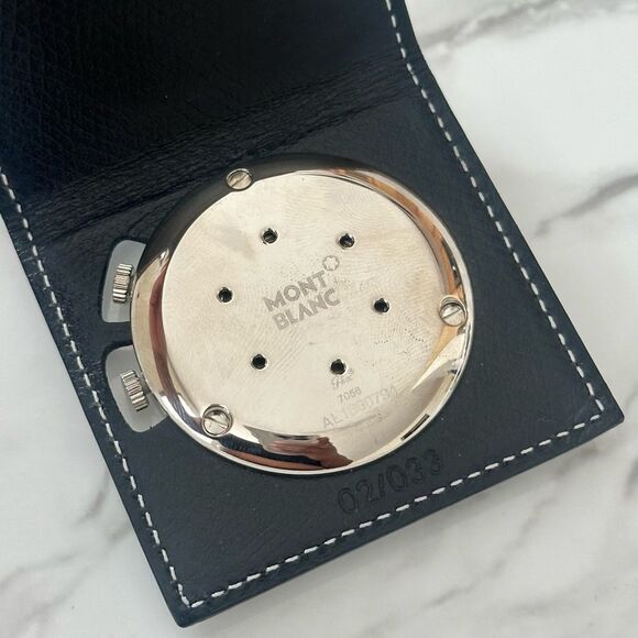 SOLD:Montblanc Travel Clock Not Tested - Picture 6 of 12